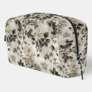 Classic Gray Rose Dopp Kit