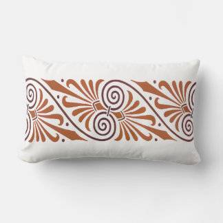 Classic Greek Elegance Neutral Lumbar Cushion