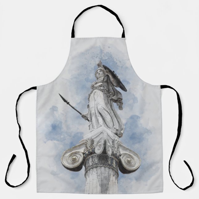 Classic greek statue Athena  Apron (Front)