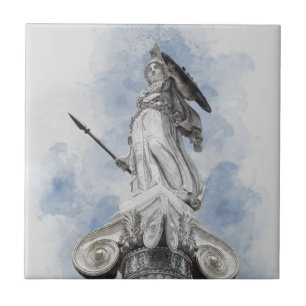 Classic greek statue Athena  Ceramic Tile
