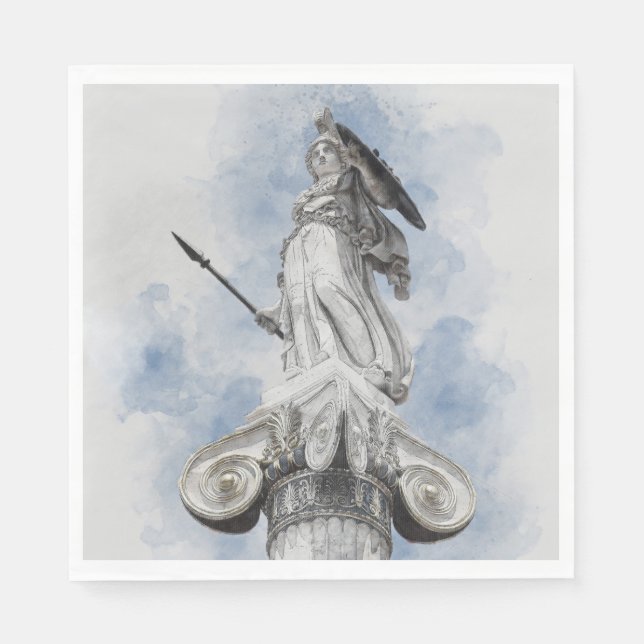 Classic greek statue Athena  Napkin (Front)
