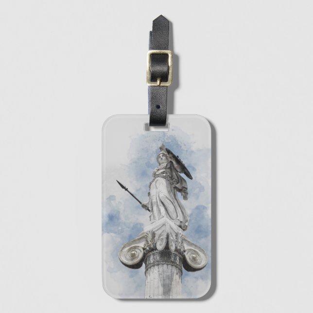 Classic greek statue Athena Postcard Luggage Tag (Front Vertical)