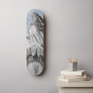 Classic greek statue Athena Postcard Skateboard