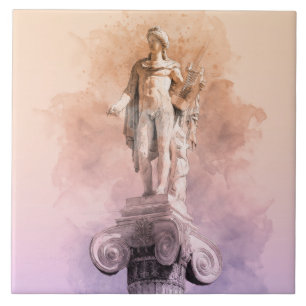 Classic greek statue of Apollo Ceramic Tile