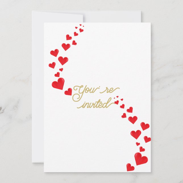 Classic Green and Gold Botanical Wedding Invitatio Invitation (Back)