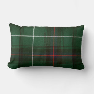 Classic Green and Red Plaid Lumbar Cushion