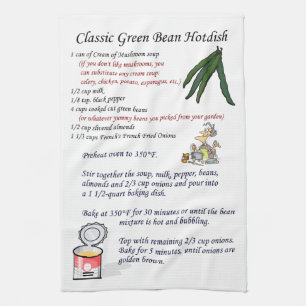Classic Green Bean Hotdish Tea Towel
