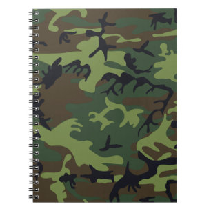 Classic Green Camouflage Pattern Notebook