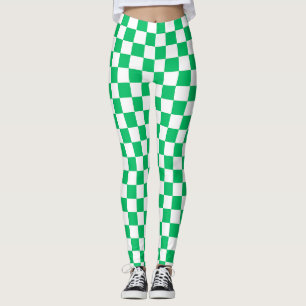 Classic green chequered  leggings