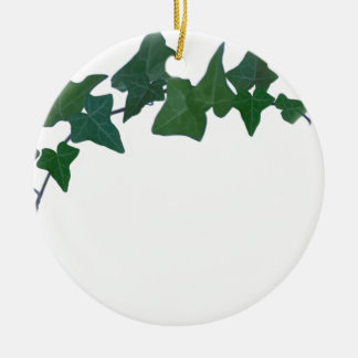 Classic Green English Ivy    Ceramic Ornament