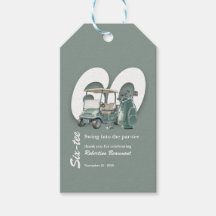 Classic Green Golf Bag Clubs 60th Birthday