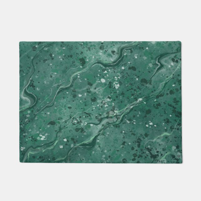 Classic Green Marble Doormat  (Front)
