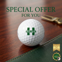 Classic Green Monogram & Custom Name