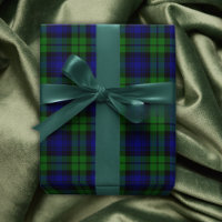 Classic Green & Navy Blackwatch Tartan Plaid