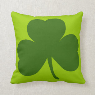 Classic Green Shamrock Cushion