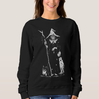 Classic Green Witch  Wicca Wiccan Aesthetic  Hallo Sweatshirt