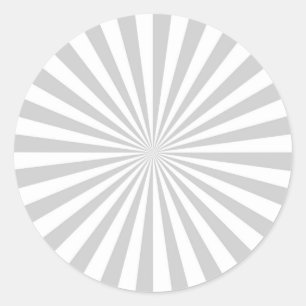 Classic Grey Burst Spinning Wheel Customise This! Classic Round Sticker