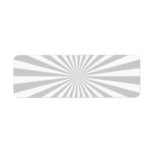 Classic Grey Burst Spinning Wheel Customise This! Return Address Label