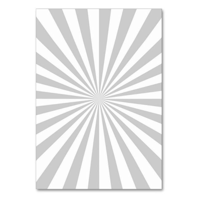 Classic Grey Burst Spinning Wheel Customise This! Table Number (Back)