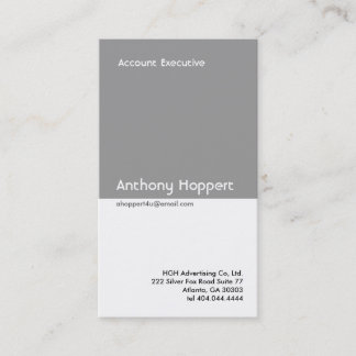 Classic Grey Divider Business Card 2