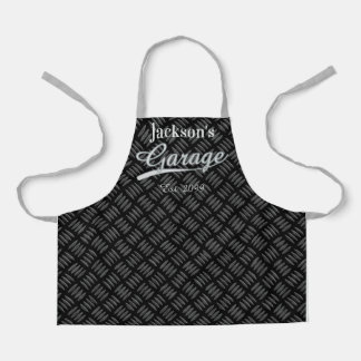 Classic Grey Grey Garage Kid's & Adults Aprons