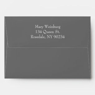 Classic Grey Invitation Envelope. Envelopes