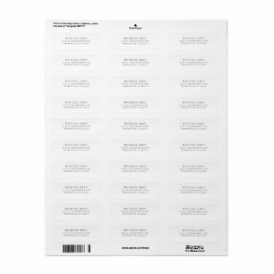 Classic Grey Modern Return Address Label
