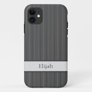 Classic Grey Vertical Stripe Case-Mate iPhone Case
