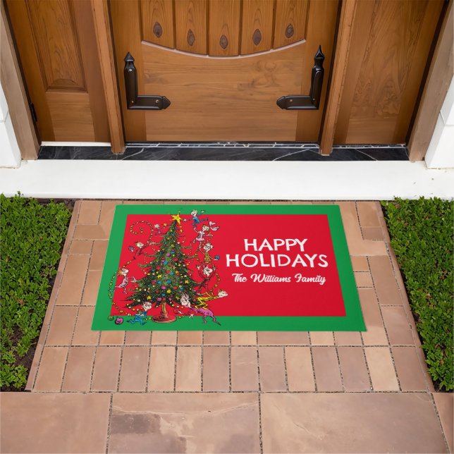 Classic Grinch | Christmas Tree Doormat (Outdoor)