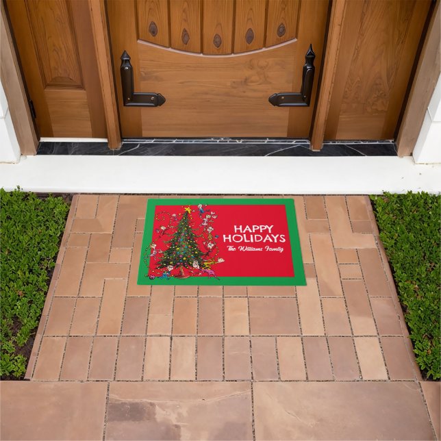 Classic Grinch | Christmas Tree Doormat (Outdoor)