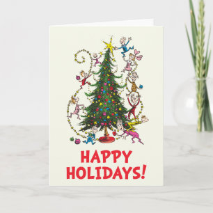 Classic Grinch Christmas Tree Holiday Card