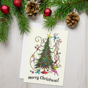 Classic Grinch   Christmas Tree Holiday Card