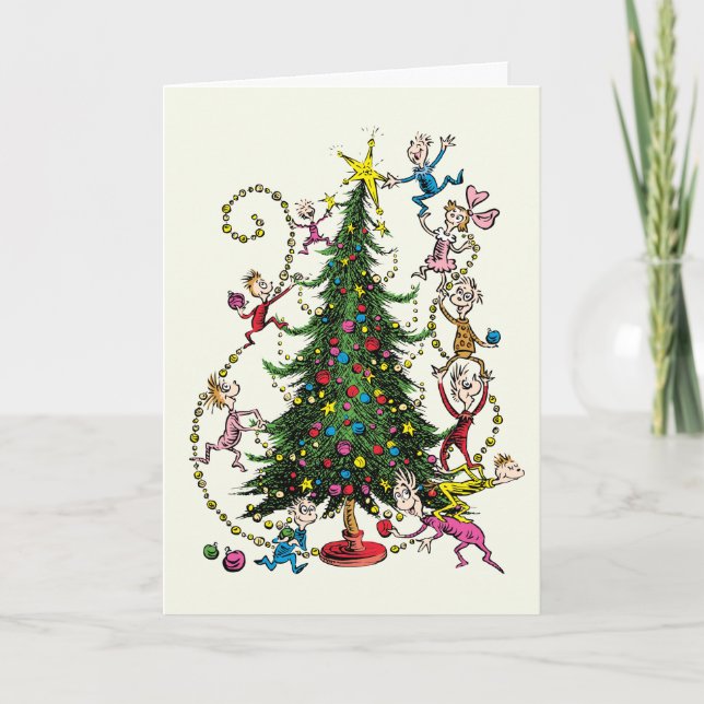 Classic Grinch | Christmas Tree Holiday Photo (Front)