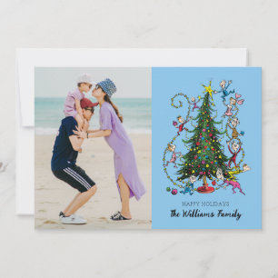 Classic Grinch   Christmas Tree Holiday Photo Card
