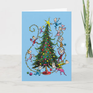 Classic Grinch   Christmas Tree Holiday Photo Card