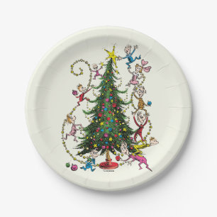 Classic Grinch   Christmas Tree Paper Plate