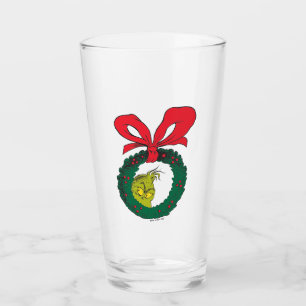 Classic Grinch   Christmas Wreath Glass