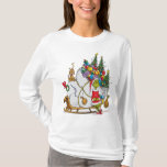 Classic Grinch | Grinch & Max with Sleigh T-Shirt<br><div class="desc">Celebrate the holiday season with this "Classic Grinch Max with Sleigh" t-shirt, featuring Max the dog pulling the sleigh in a playful design from How the Grinch Stole Christmas. This festive shirt captures the mischievous spirit of the Grinch and his loyal companion. Perfect for Grinch fans, this shirt adds a...</div>