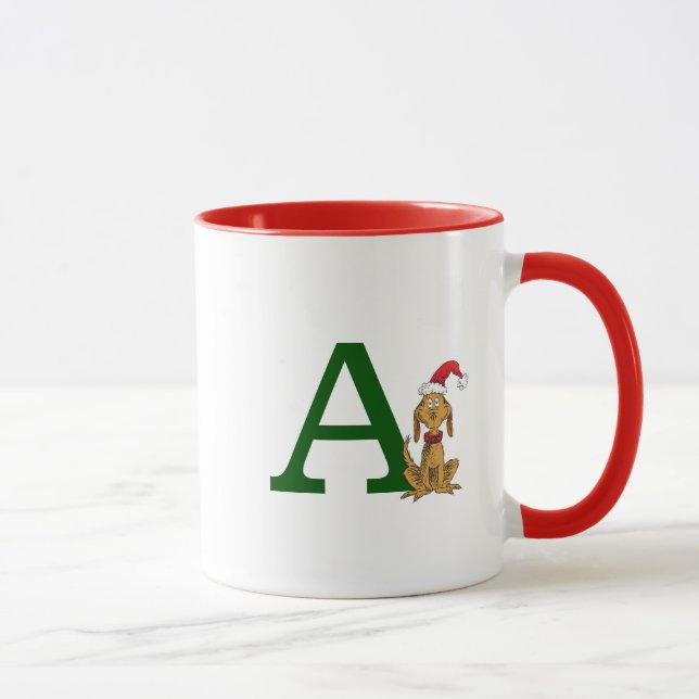 Classic Grinch Max | Monogram A Mug (Right)