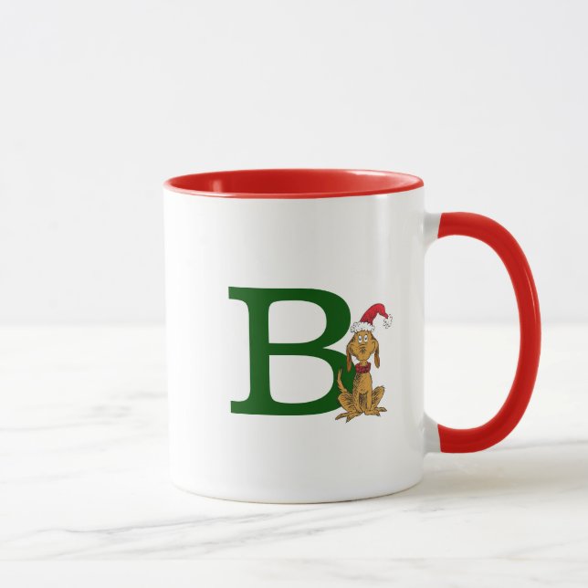 Classic Grinch Max | Monogram B Mug (Right)