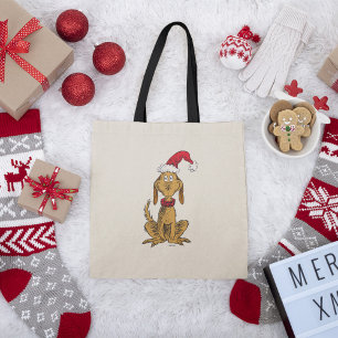Classic Grinch   Max - Santa Hat Tote Bag