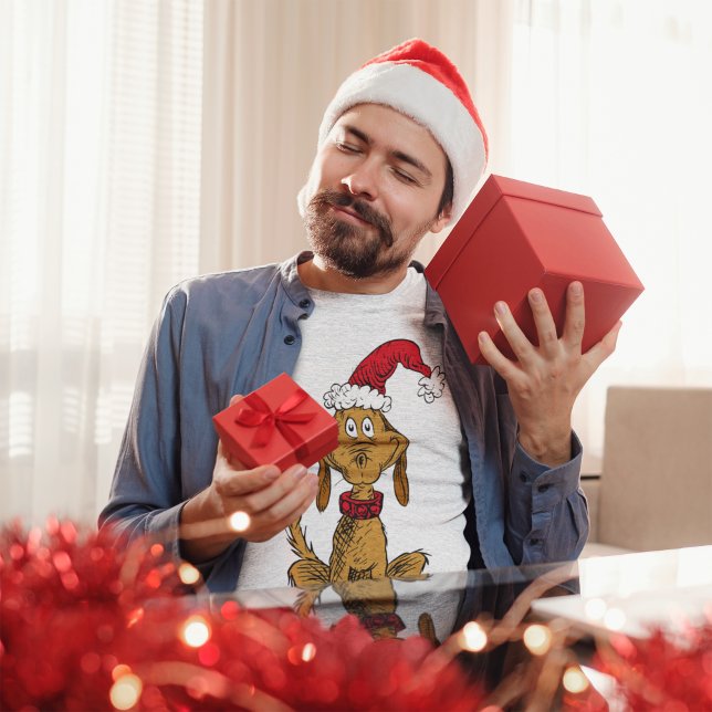 Classic Grinch | Max - Santa Hat Tri-Blend Shirt (Creator Uploaded)