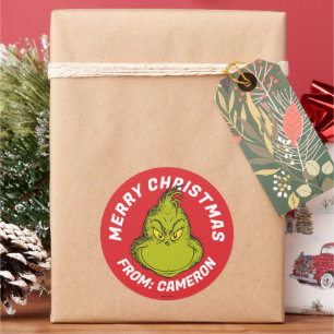 Classic Grinch   Merry Christmas Round Sticker