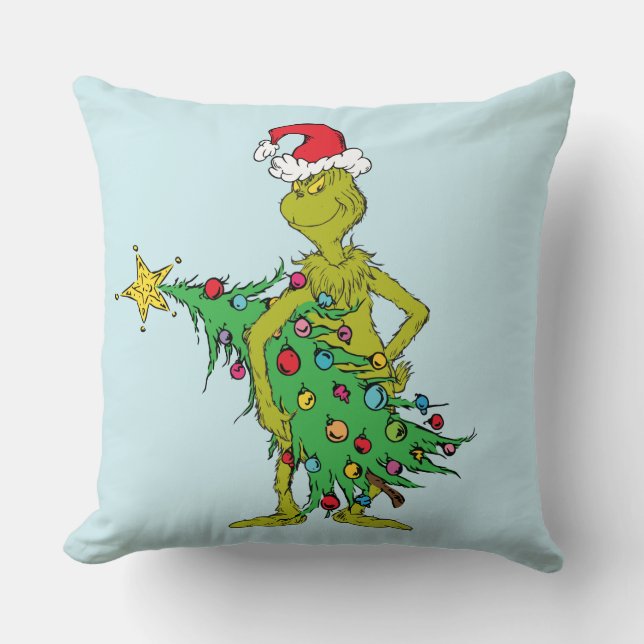 Classic Grinch | Naughty Cushion (Front)