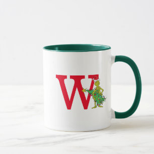 Classic Grinch Naughty Monogram W Mug