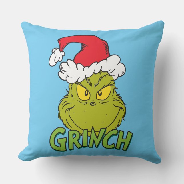 Classic Grinch | Naughty or Nice Cushion (Front)