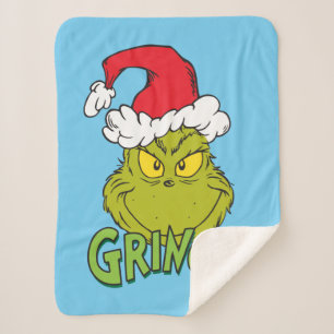Classic Grinch   Naughty or Nice Sherpa Blanket