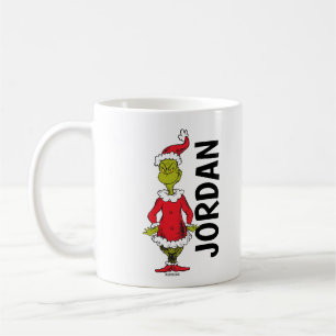 Classic Grinch   Santa Claus Custom Coffee Mug