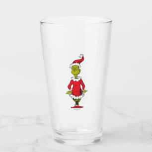 Classic Grinch   Santa Claus Glass