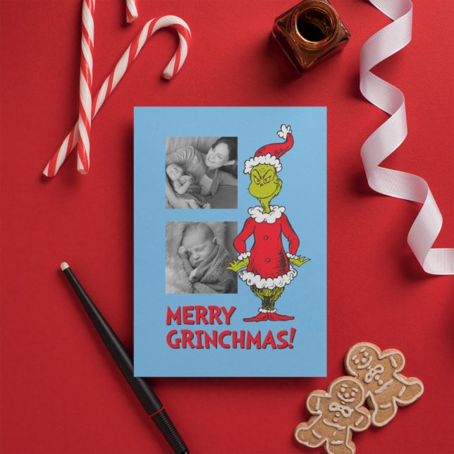 Classic Grinch | Santa Claus Holiday Card (Creator Uploaded)